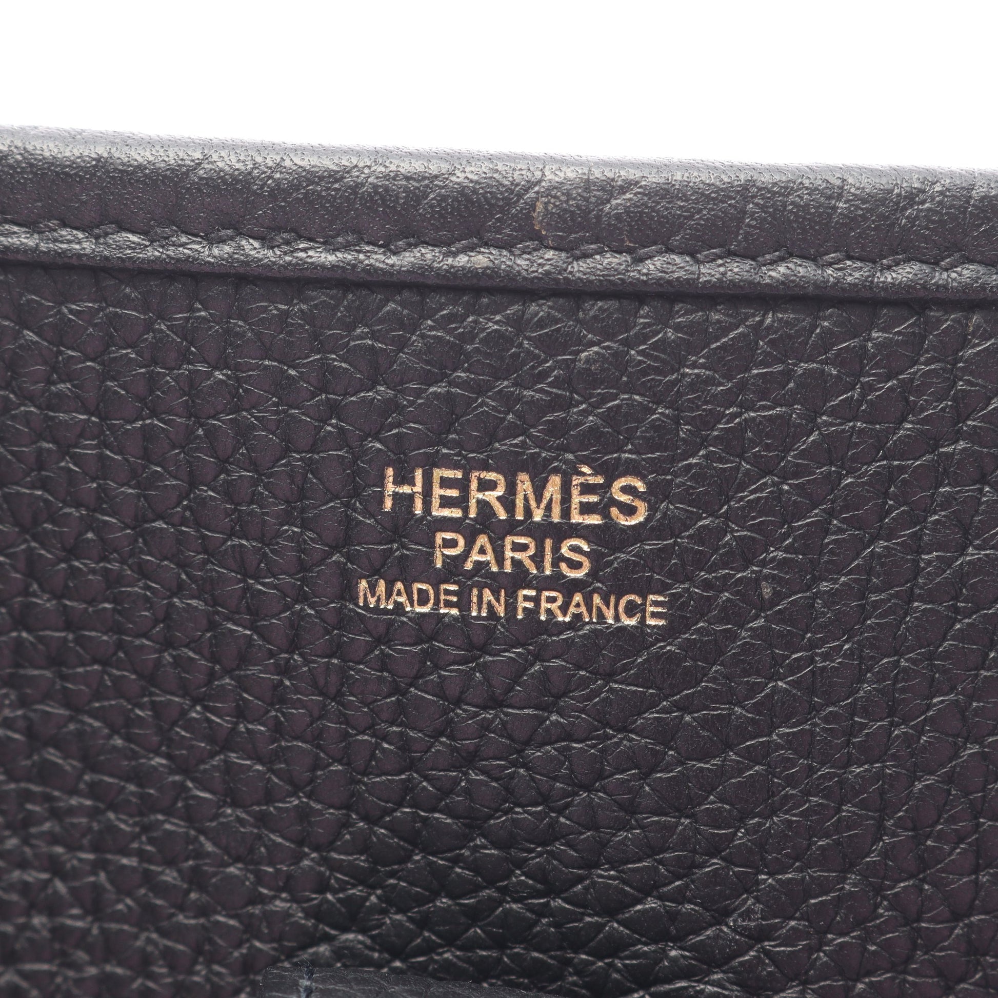 エヴリン 3 トロワ PM ショルダーバッグ トリヨンクレマンス ブラック ゴールド金具 D刻印 エルメス バッグ HERMES