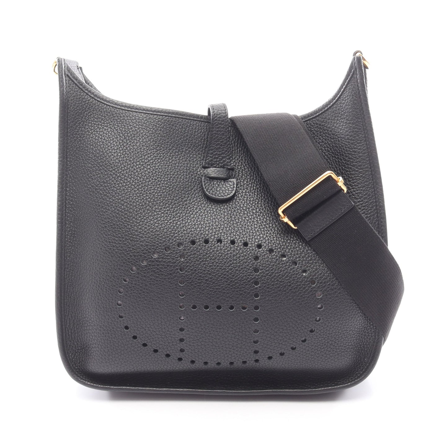 エヴリン 3 トロワ PM ショルダーバッグ トリヨンクレマンス ブラック ゴールド金具 D刻印 エルメス バッグ HERMES
