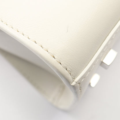 タンペートMM 2WAY ハンドバッグ レザー ホワイト デルヴォー バッグ DELVAUX