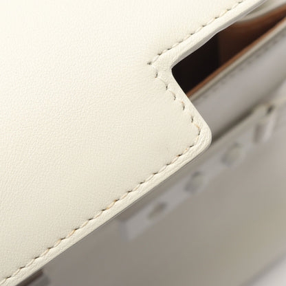 タンペートMM 2WAY ハンドバッグ レザー ホワイト デルヴォー バッグ DELVAUX