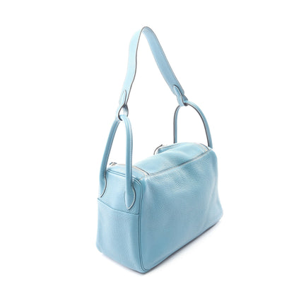 リンディ30 ブルージーン ショルダーバッグ トリヨンクレマンス ブルー シルバー金具 □R刻印 エルメス バッグ HERMES