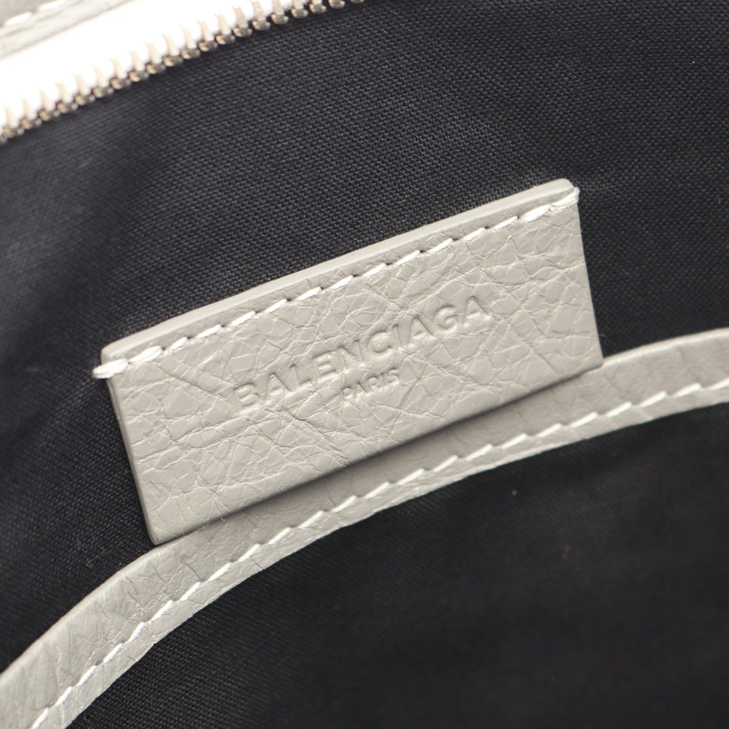 BAZAR バザー クラッチバッグ レザー グレー マルチカラー バレンシアガ バッグ BALENCIAGA