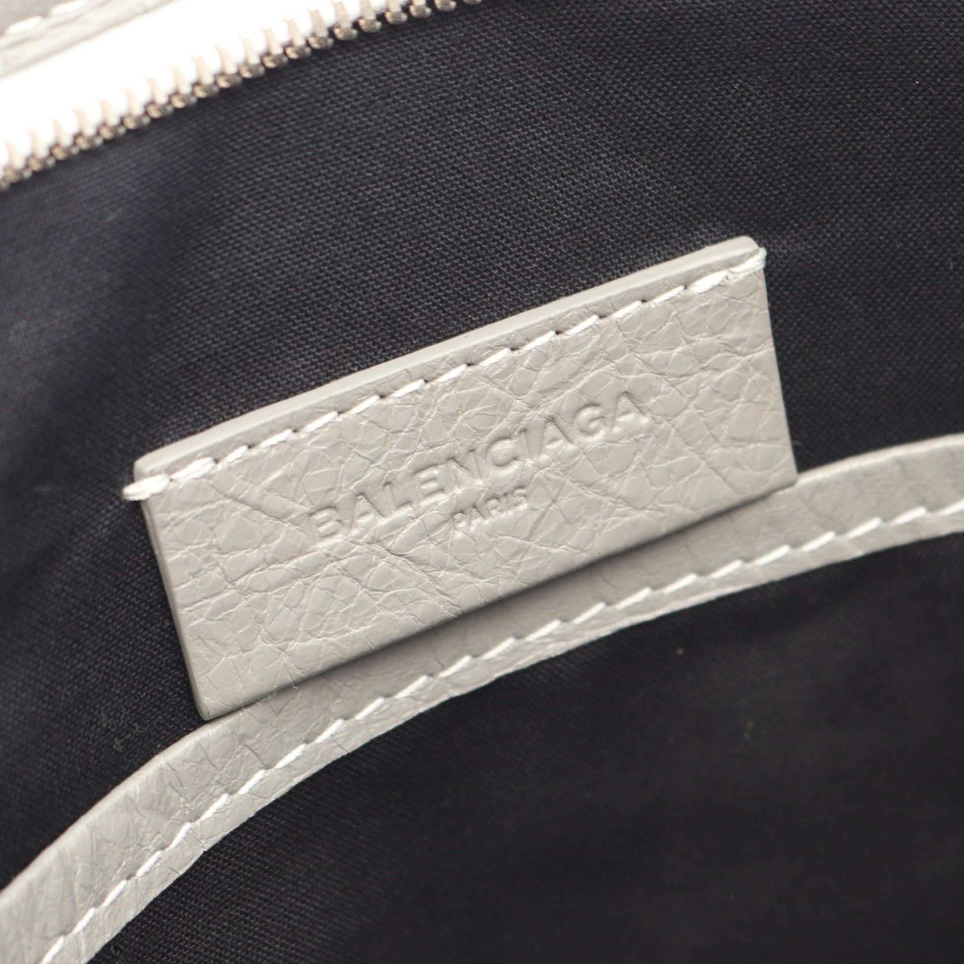 BAZAR バザー クラッチバッグ レザー グレー マルチカラー バレンシアガ バッグ BALENCIAGA