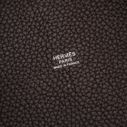 ピコタンロックPM ルージュセリエ ハンドバッグ トリヨンクレマンス ダークブラウン シルバー金具 Z刻印 エルメス バッグ HERMES