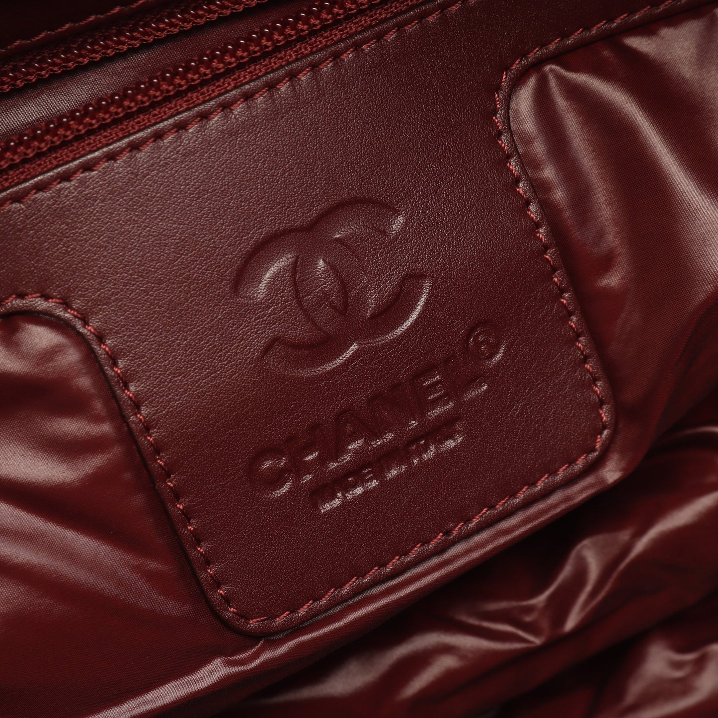 コココクーン ハンドバッグ ナイロン レザー ブラック シルバー金具 シャネル バッグ CHANEL