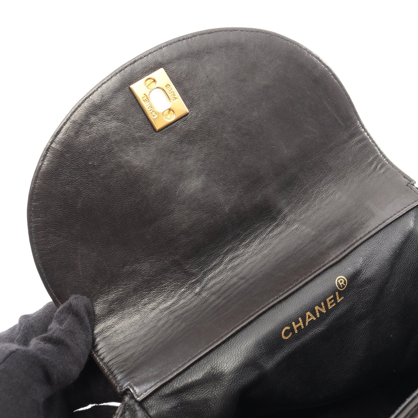 マトラッセ バックパック リュックサック ラムスキン ブラック ゴールド金具 シャネル バッグ CHANEL