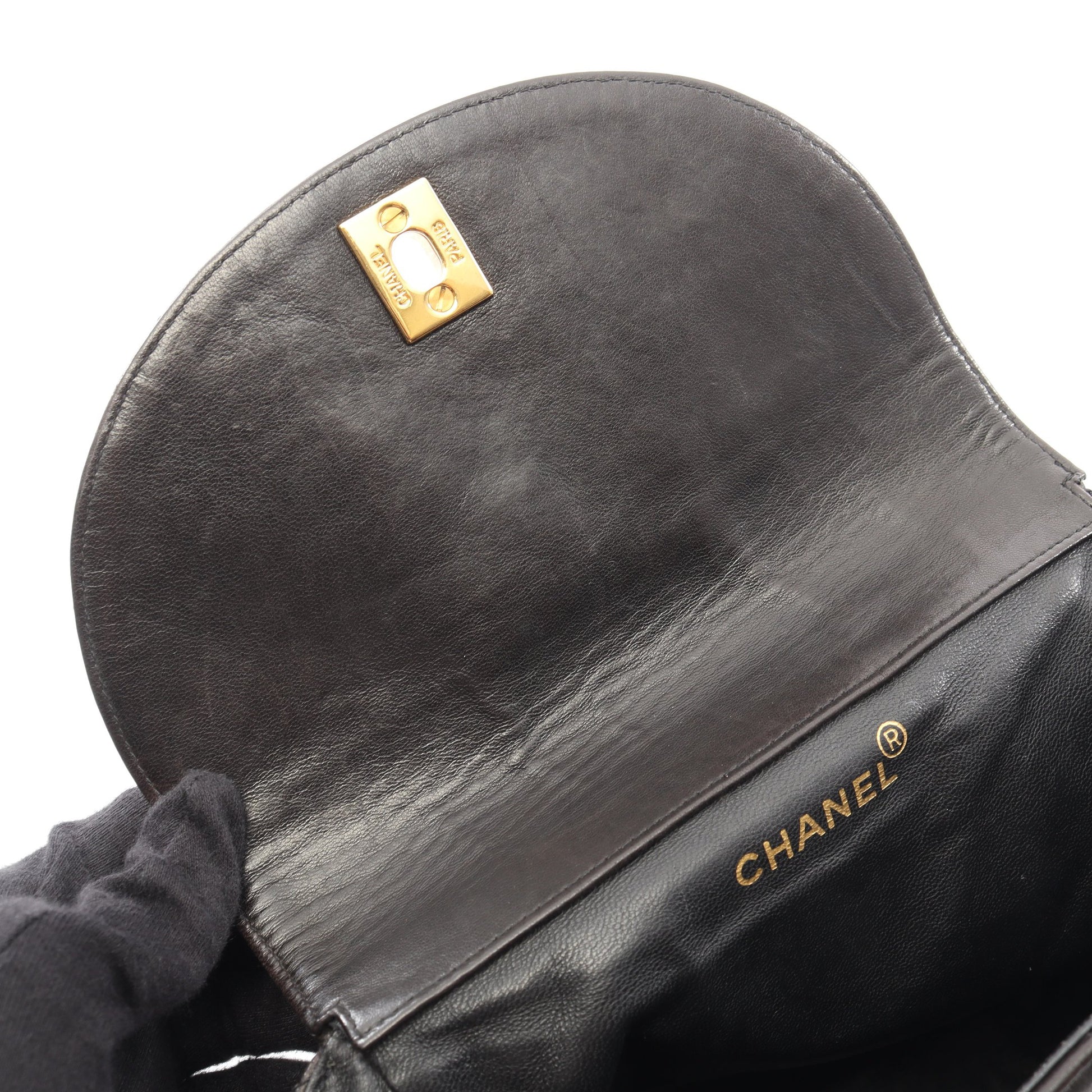 マトラッセ バックパック リュックサック ラムスキン ブラック ゴールド金具 シャネル バッグ CHANEL