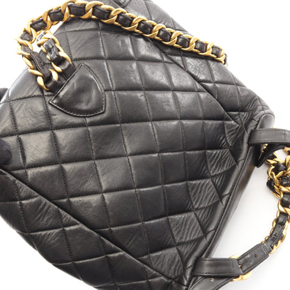 マトラッセ バックパック リュックサック ラムスキン ブラック ゴールド金具 シャネル バッグ CHANEL