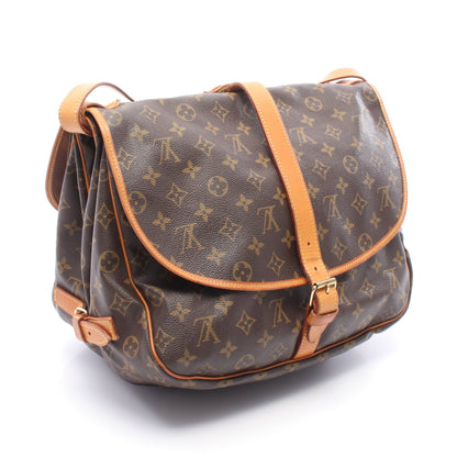 ソミュール35 モノグラム ショルダーバッグ PVC レザー ブラウン ルイヴィトン バッグ LOUIS VUITTON