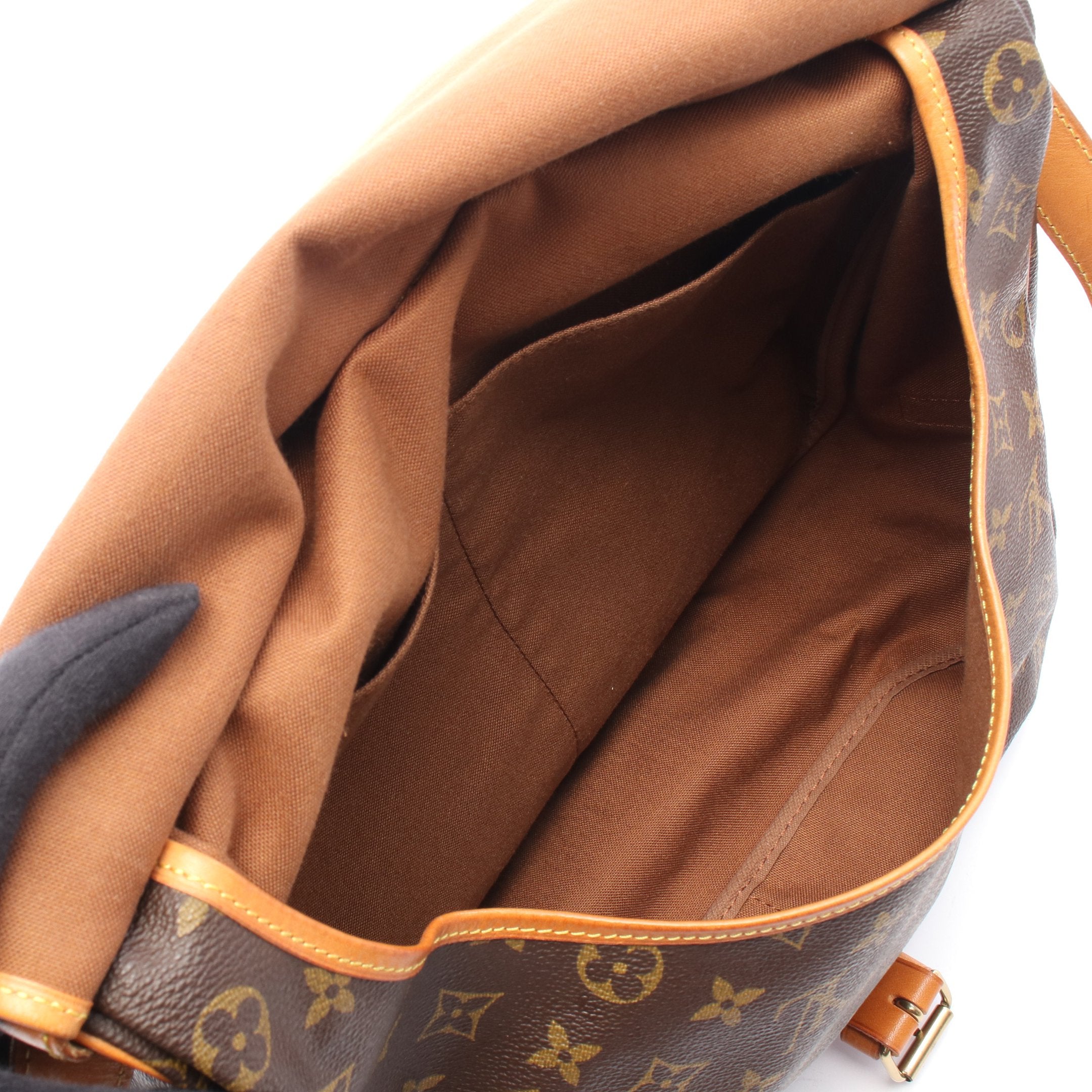 ルイヴィトン モノグラム ソミュール 35 ショルダーバッグ ブラウン LOUIS VUITTON ルイヴィトン ソミュール35 モノグラム ショルダー