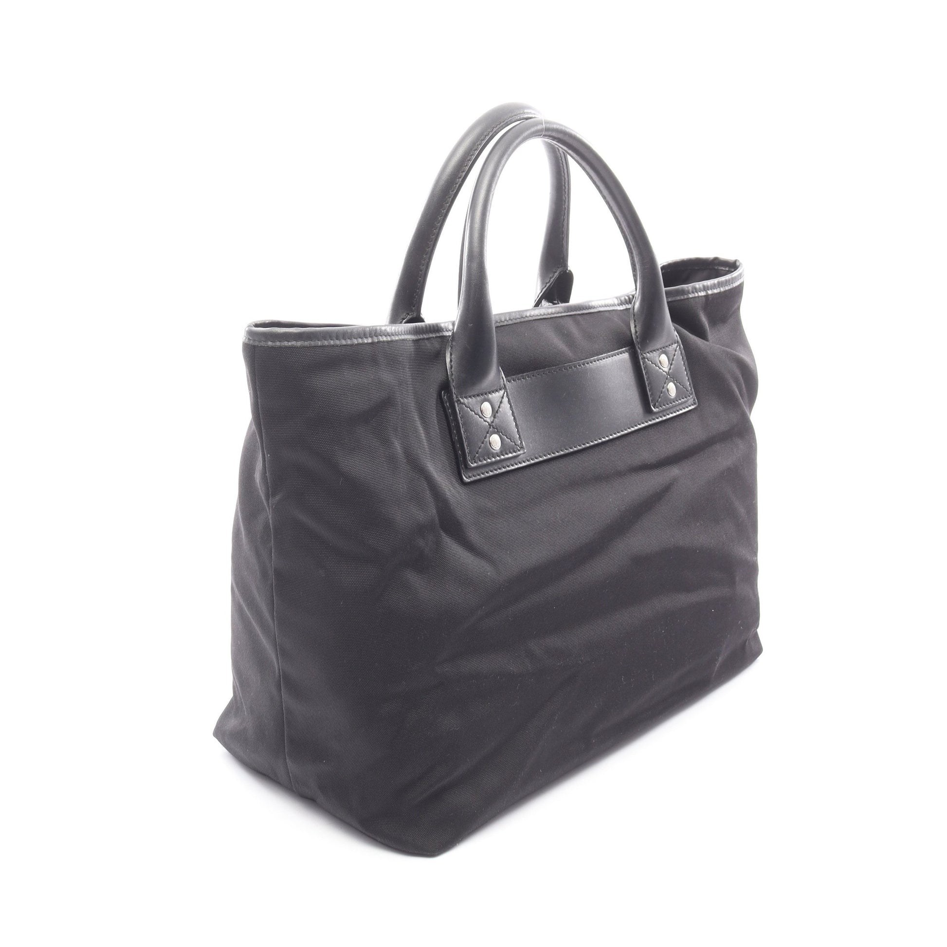 シェリーライン トートバッグ ハンドバッグ トートバッグ ナイロン レザー ブラック グッチ バッグ GUCCI