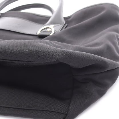 シェリーライン トートバッグ ハンドバッグ トートバッグ ナイロン レザー ブラック グッチ バッグ GUCCI