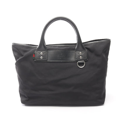 シェリーライン トートバッグ ハンドバッグ トートバッグ ナイロン レザー ブラック グッチ バッグ GUCCI