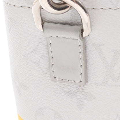 チョークナノバッグ ホワイトモノグラム ショルダーバッグ PVC レザー ホワイト ライトグレー ルイヴィトン バッグ LOUIS VUITTON