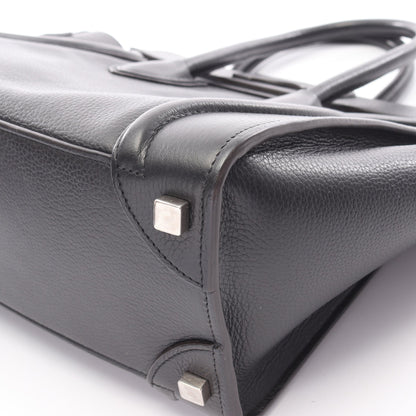 ラゲージ マイクロショッパー ハンドバッグ トートバッグ レザー ブラック セリーヌ バッグ CELINE