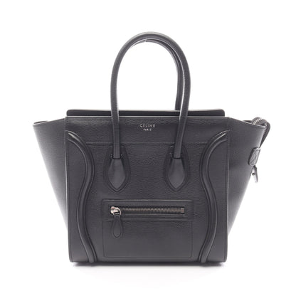 ラゲージ マイクロショッパー ハンドバッグ トートバッグ レザー ブラック セリーヌ バッグ CELINE