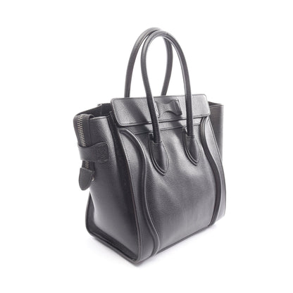 ラゲージ マイクロショッパー ハンドバッグ トートバッグ レザー ブラック セリーヌ バッグ CELINE