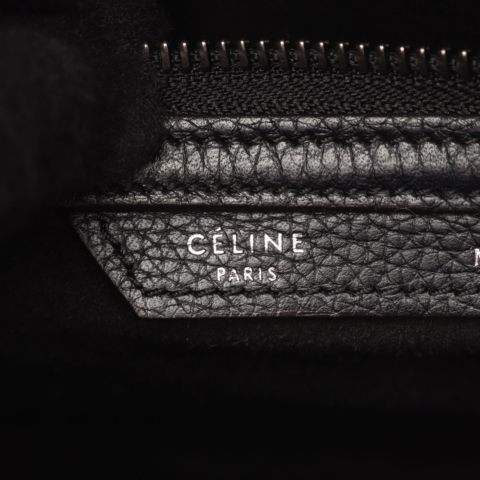 ラゲージ マイクロショッパー ハンドバッグ トートバッグ レザー ブラック セリーヌ バッグ CELINE