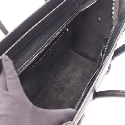 ラゲージ マイクロショッパー ハンドバッグ トートバッグ レザー ブラック セリーヌ バッグ CELINE