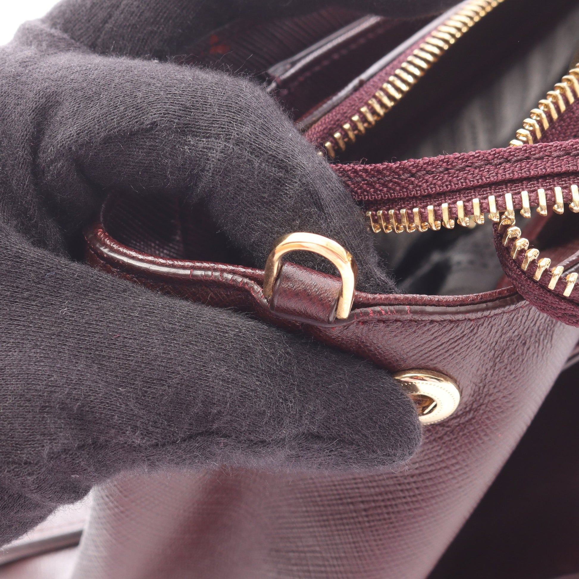 ガンチーニ 2way ハンドバッグ レザー ボルドー サルヴァトーレフェラガモ バッグ Salvatore Ferragamo