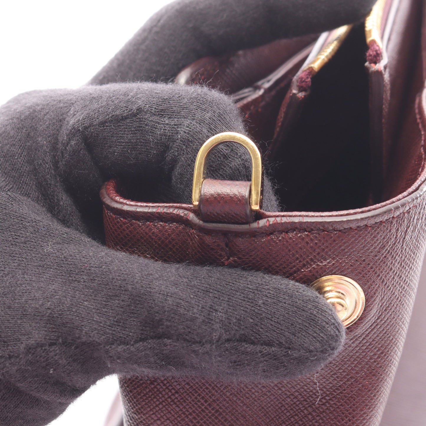 ガンチーニ 2way ハンドバッグ レザー ボルドー サルヴァトーレフェラガモ バッグ Salvatore Ferragamo