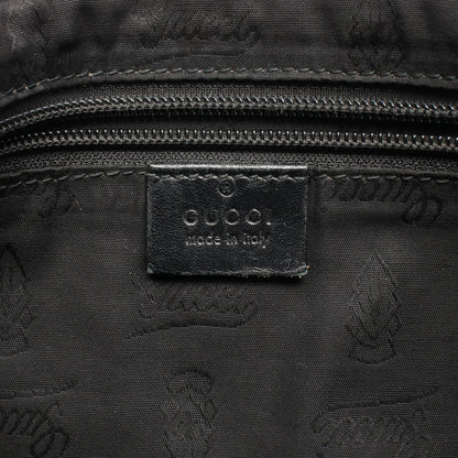 GGインプリメ ショルダーバッグ PVC レザー ブラック グッチ バッグ GUCCI