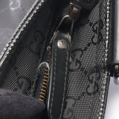 GGインプリメ ショルダーバッグ PVC レザー ブラック グッチ バッグ GUCCI