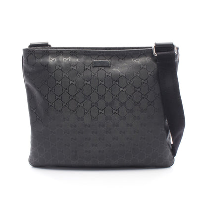 GGインプリメ ショルダーバッグ PVC レザー ブラック グッチ バッグ GUCCI