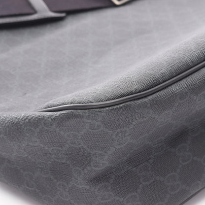 GGスプリーム ショルダーバッグ PVC レザー ブラック グッチ バッグ GUCCI