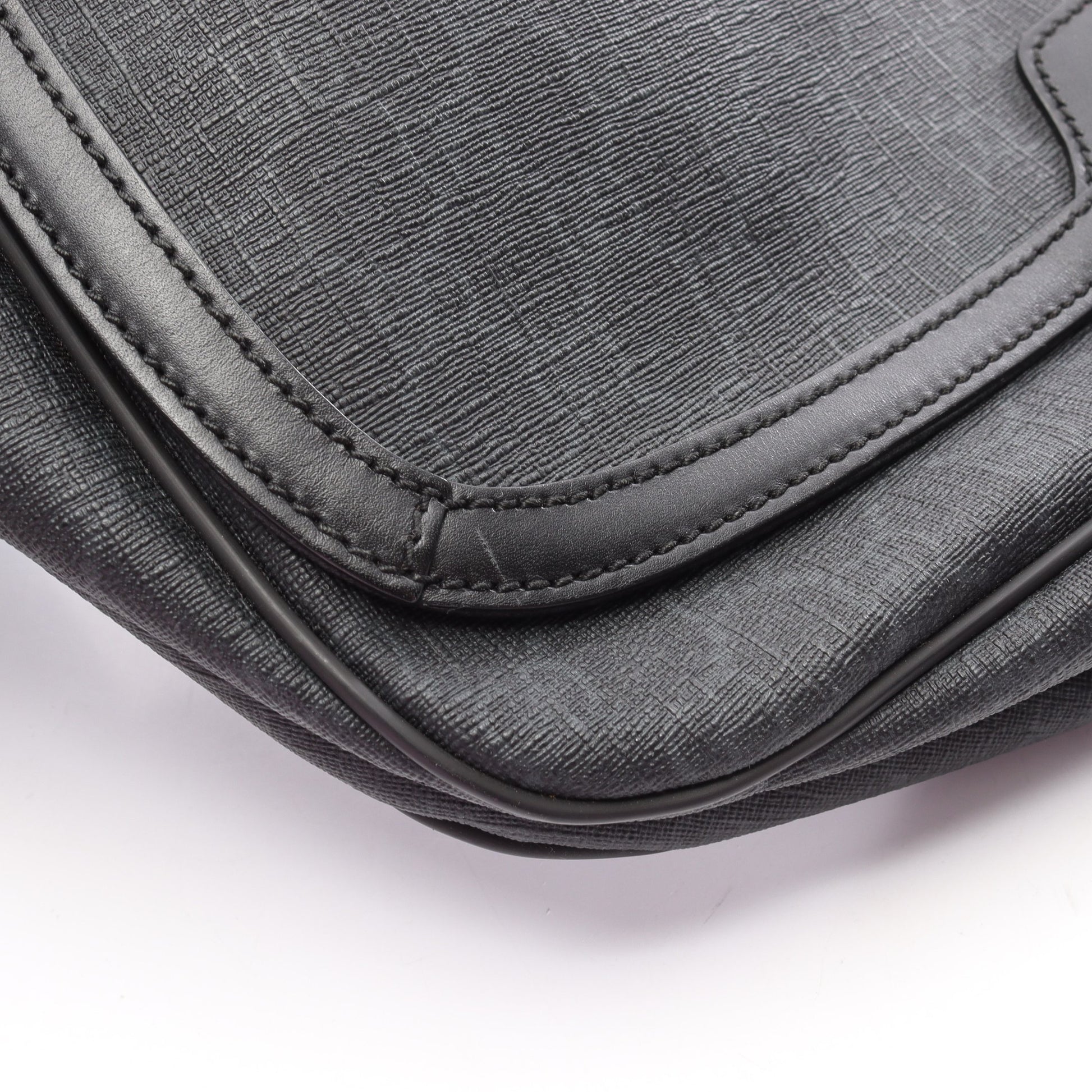 GGスプリーム ショルダーバッグ PVC レザー ブラック グッチ バッグ GUCCI