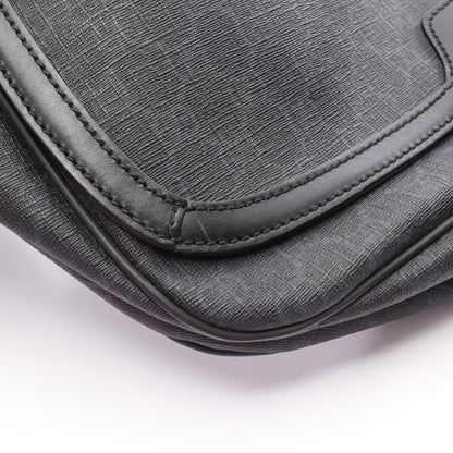 GGスプリーム ショルダーバッグ PVC レザー ブラック グッチ バッグ GUCCI