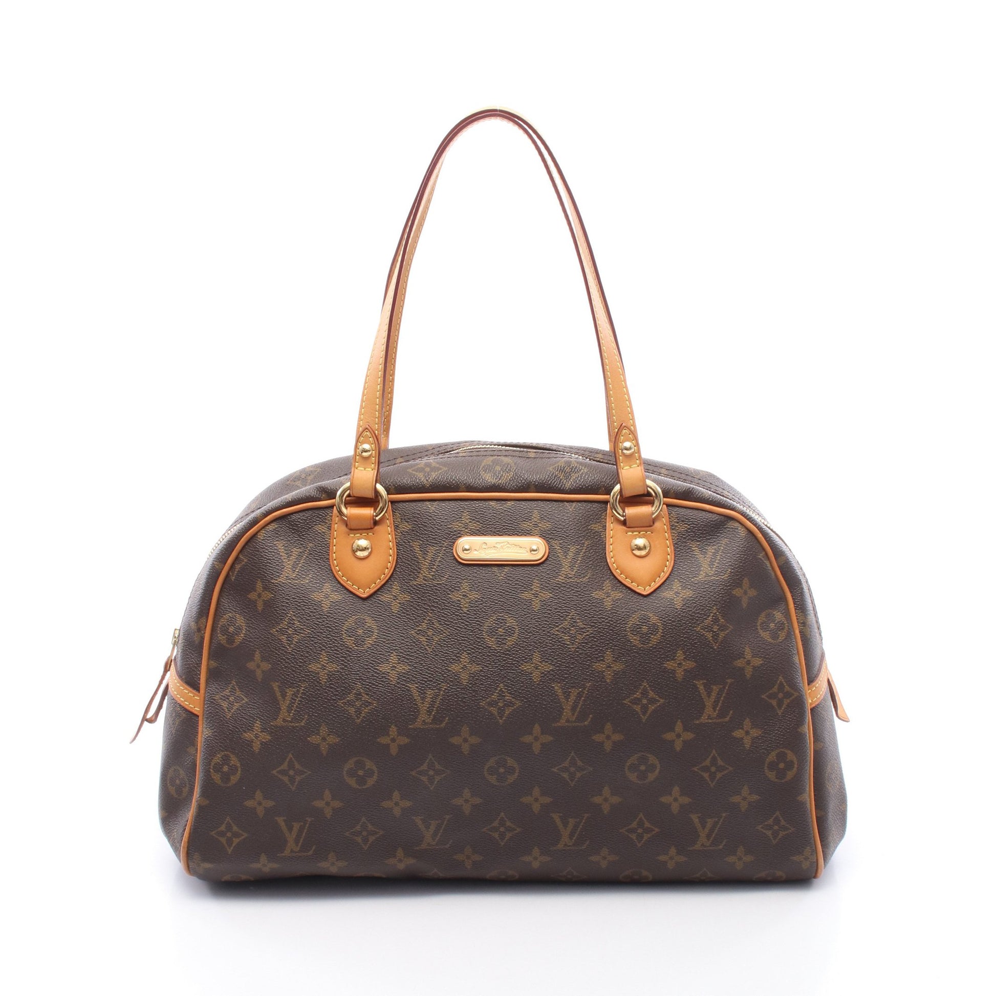 モントルグイユGM モノグラム ショルダーバッグ PVC レザー ブラウン ルイヴィトン バッグ LOUIS VUITTON