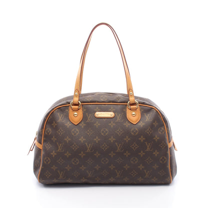 モントルグイユGM モノグラム ショルダーバッグ PVC レザー ブラウン ルイヴィトン バッグ LOUIS VUITTON