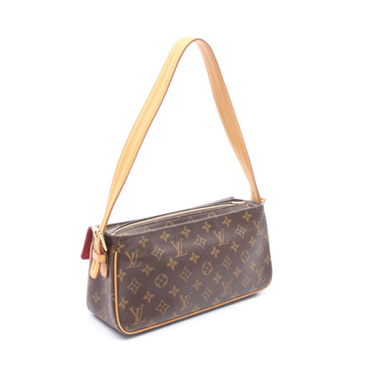 ヴィバシテMM モノグラム ショルダーバッグ PVC レザー ブラウン ルイヴィトン バッグ LOUIS VUITTON