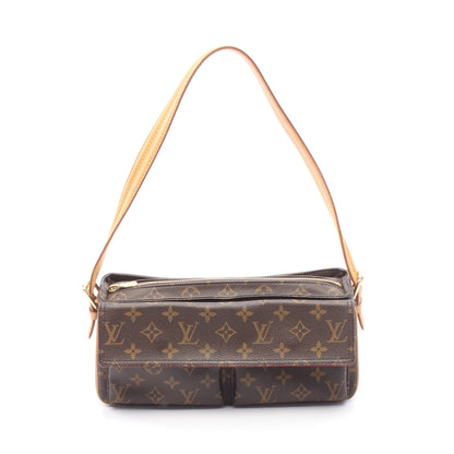 ヴィバシテMM モノグラム ショルダーバッグ PVC レザー ブラウン ルイヴィトン バッグ LOUIS VUITTON