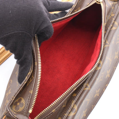 ヴィバシテMM モノグラム ショルダーバッグ PVC レザー ブラウン ルイヴィトン バッグ LOUIS VUITTON
