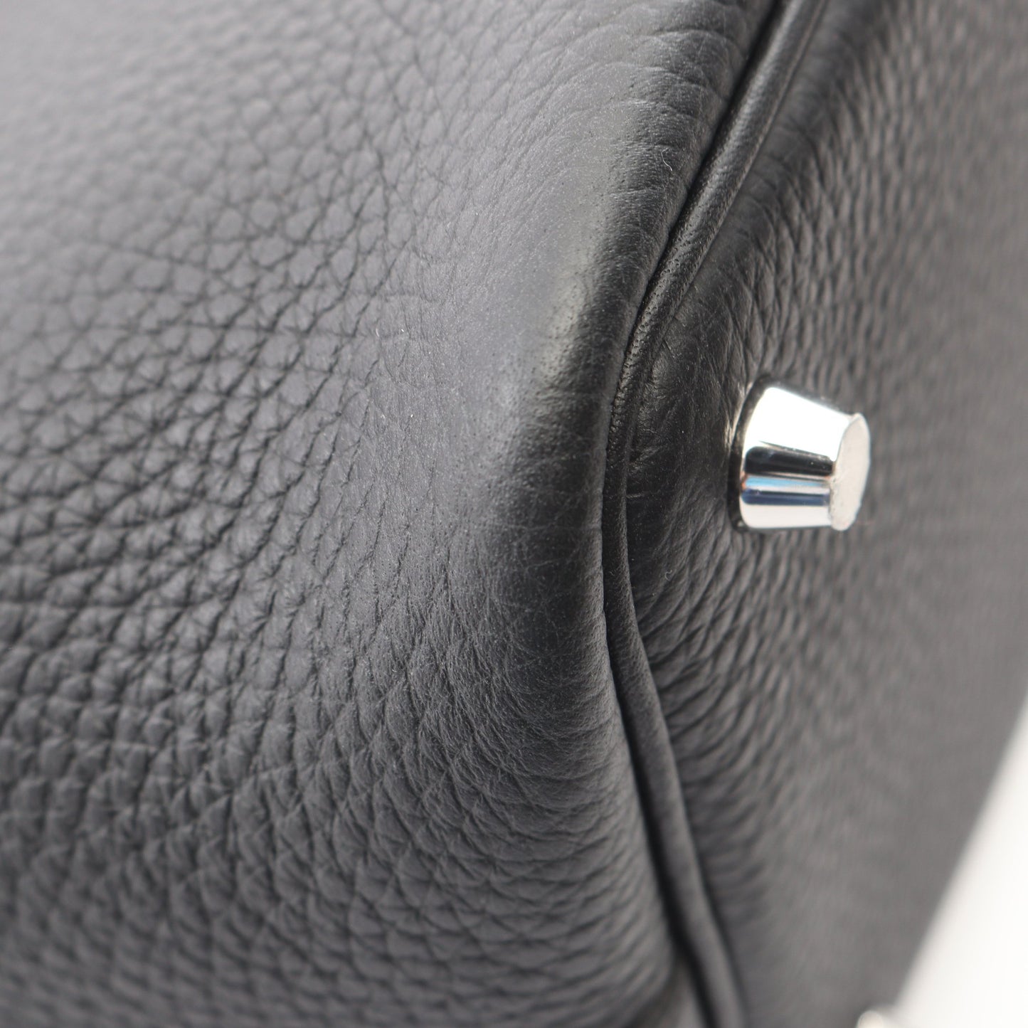 ピコタンロックPM ハンドバッグ トリヨンクレマンス ブラック シルバー金具 K刻印 エルメス バッグ HERMES