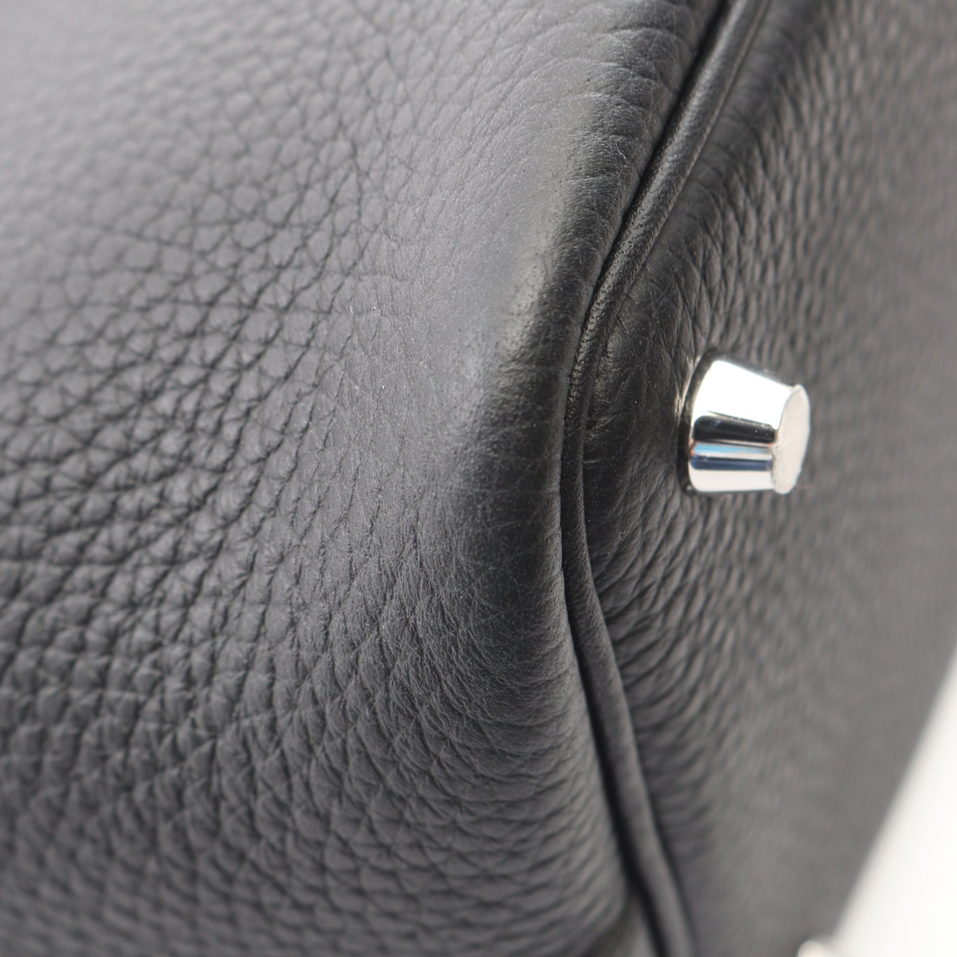 ピコタンロックPM ハンドバッグ トリヨンクレマンス ブラック シルバー金具 K刻印 エルメス バッグ HERMES