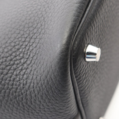 ピコタンロックPM ハンドバッグ トリヨンクレマンス ブラック シルバー金具 K刻印 エルメス バッグ HERMES