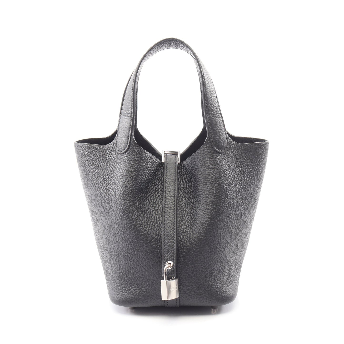 ピコタンロックPM ハンドバッグ トリヨンクレマンス ブラック シルバー金具 K刻印 エルメス バッグ HERMES