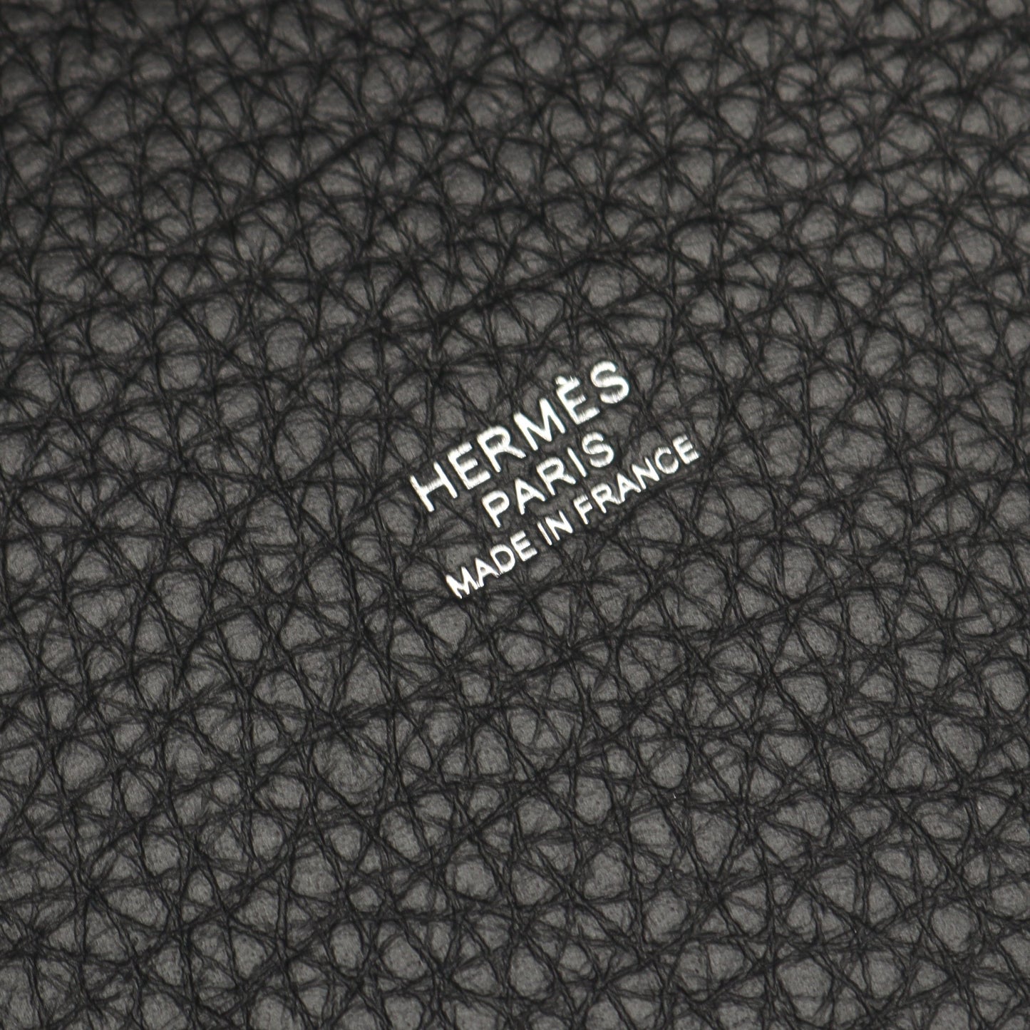 ピコタンロックPM ハンドバッグ トリヨンクレマンス ブラック シルバー金具 K刻印 エルメス バッグ HERMES