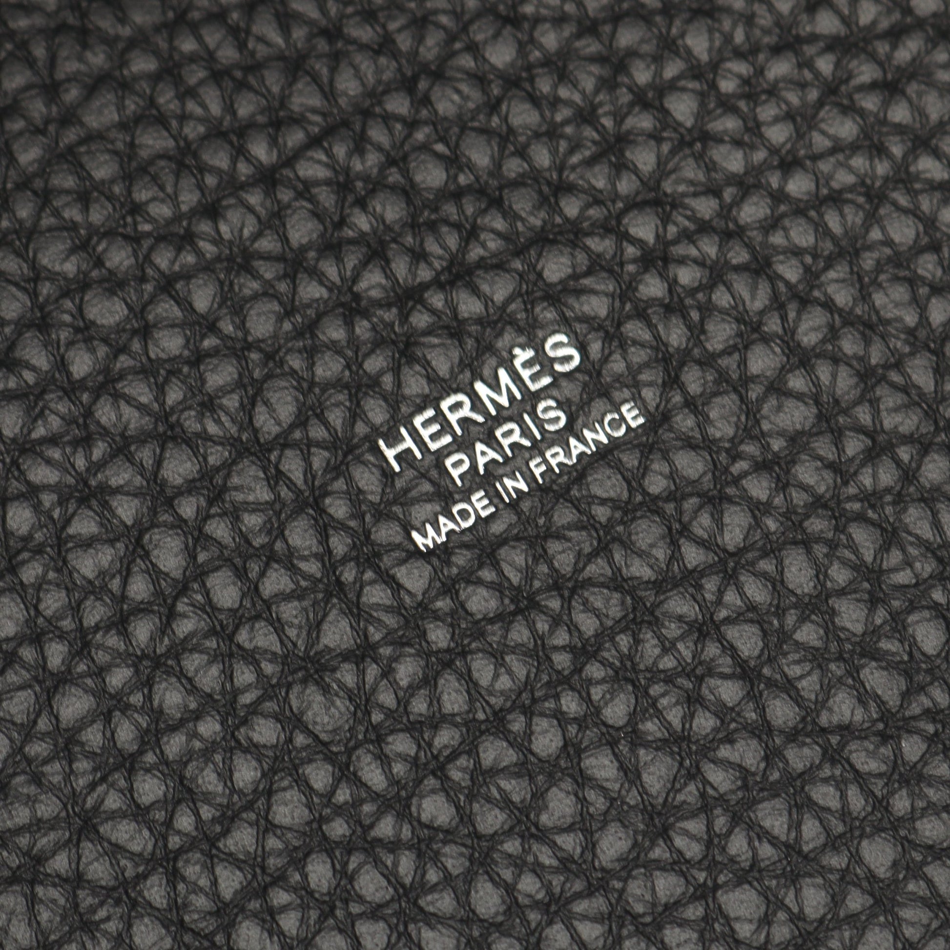 ピコタンロックPM ハンドバッグ トリヨンクレマンス ブラック シルバー金具 K刻印 エルメス バッグ HERMES