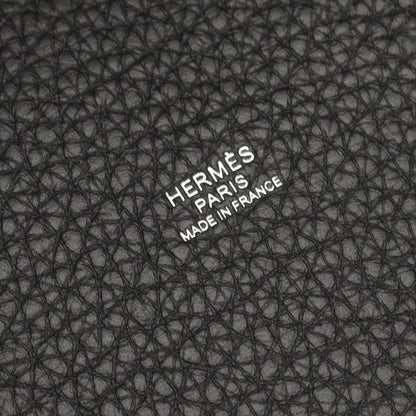 ピコタンロックPM ハンドバッグ トリヨンクレマンス ブラック シルバー金具 K刻印 エルメス バッグ HERMES