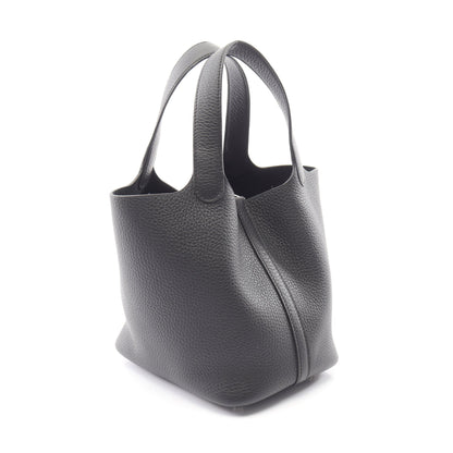 ピコタンロックPM ハンドバッグ トリヨンクレマンス ブラック シルバー金具 K刻印 エルメス バッグ HERMES