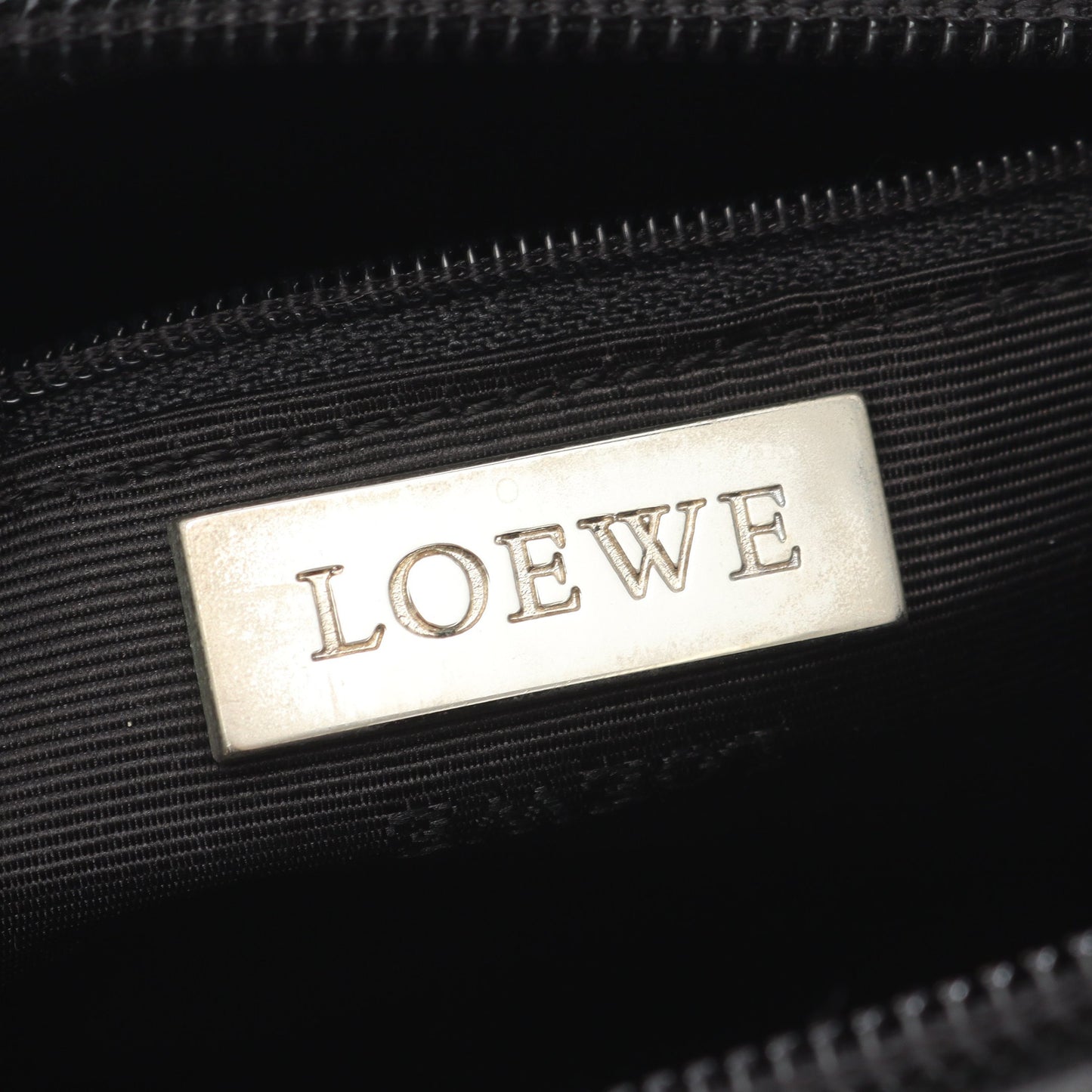 ミニ ボストン ハンドバッグ ミニボストンバッグ レザー ブラック ロエベ バッグ LOEWE