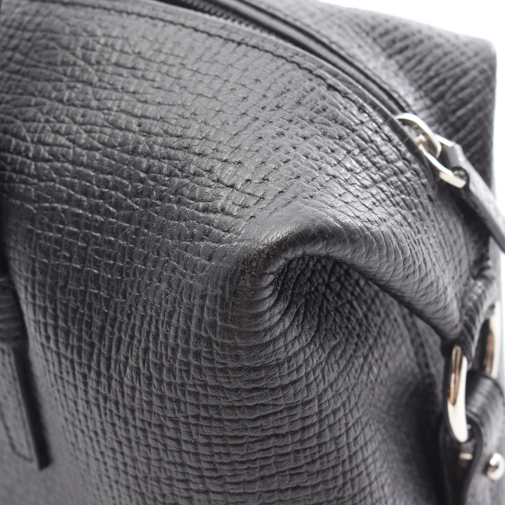 ミニ ボストン ハンドバッグ ミニボストンバッグ レザー ブラック ロエベ バッグ LOEWE