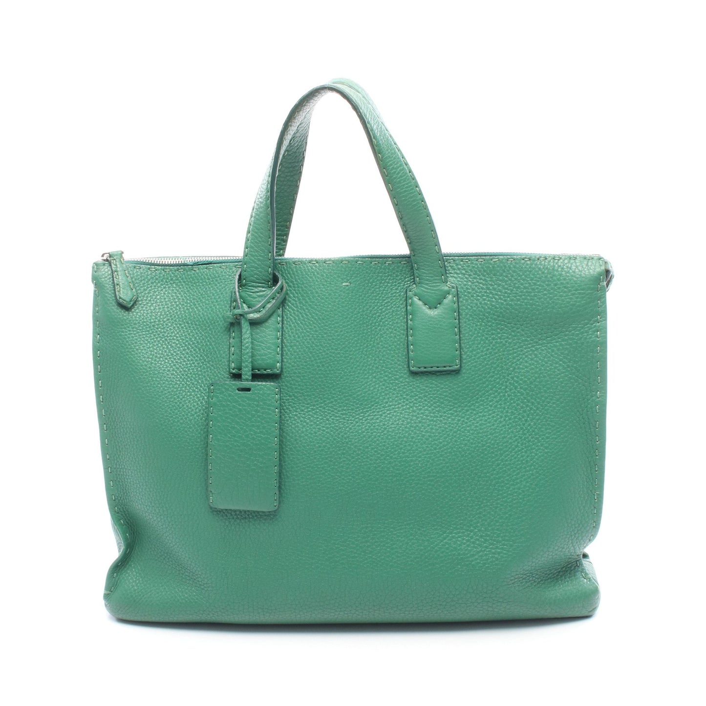 セレリア ビジネスバッグ ブリーフケース レザー グリーン フェンディ バッグ FENDI