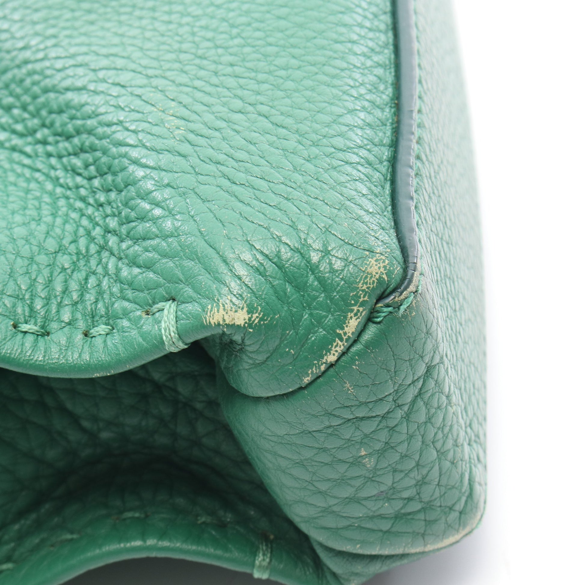 セレリア ビジネスバッグ ブリーフケース レザー グリーン フェンディ バッグ FENDI