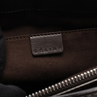 ブギーバッグ ハンドバッグ レザー ダークブラウン セリーヌ バッグ CELINE