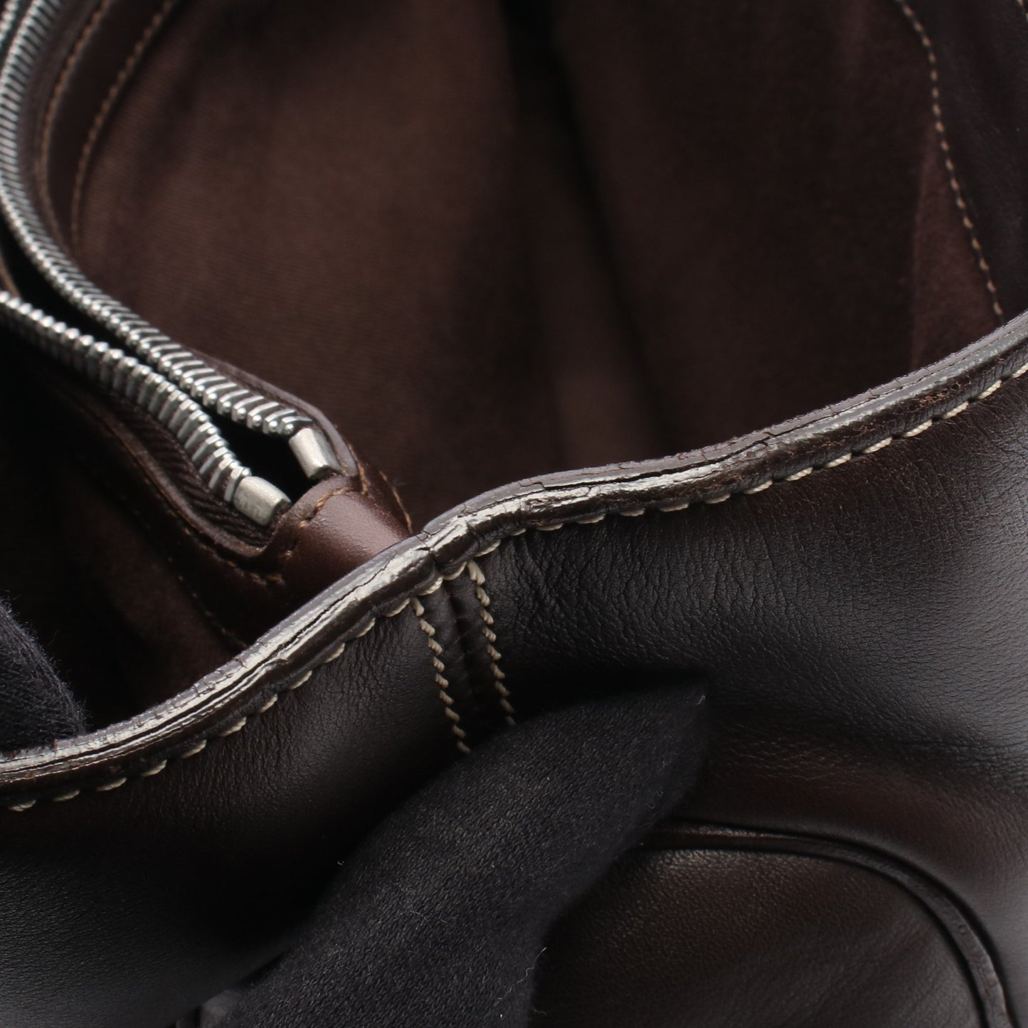 ブギーバッグ ハンドバッグ レザー ダークブラウン セリーヌ バッグ CELINE